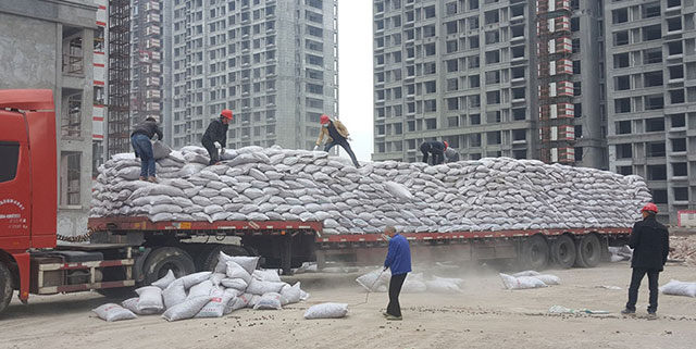 浙江省紹興市上虞江與城設(shè)計使用車庫頂板回填陶粒陽光海岸項目